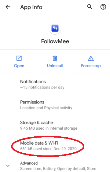 FollowMee GPS Tracker | FAQ | How do I enable background data in Android? FollowMee GPS Tracker | FAQ | How do I enable background data in Android?