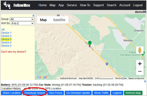 FollowMee GPS Tracker | How to use FollowMee to log my state residency record?