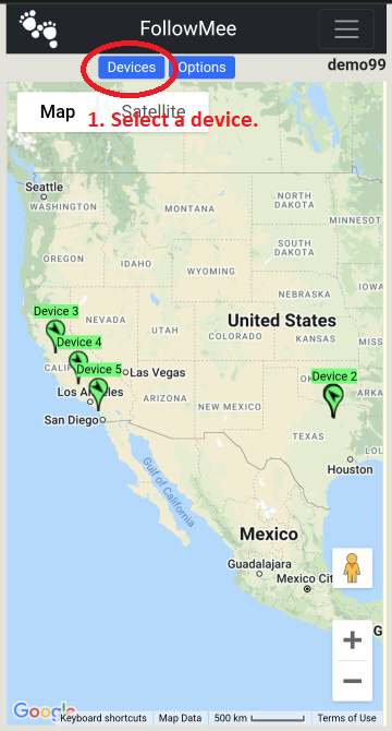 FollowMee GPS Tracker | How to location?